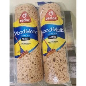 O Cedar Wood Matic Roller Mop Refill Super Dry Sponge - Lot of 2